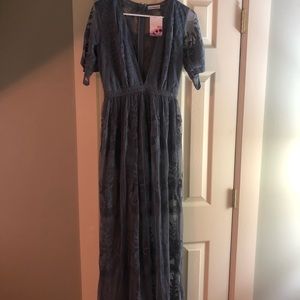 EMBROIDERED MAXI DRESS - Dainty Hooligan. NWT